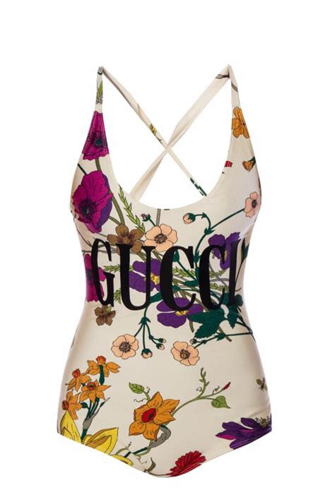 gucci floral bathing suit|Gucci bikini etsy.